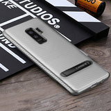Samsung Galaxy S9 Plus Stand silberne Hülle