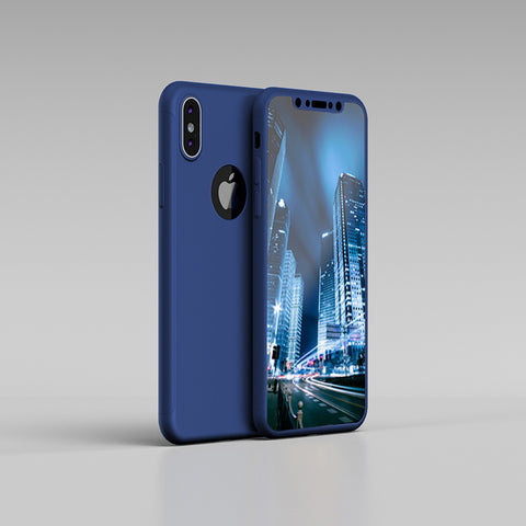 Apple iPhone XS 360 Blaue Hülle