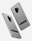 Samsung Galaxy S9 Plus Stand silberne Hülle