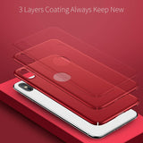 Apple iPhone XS 360 Rote Hülle