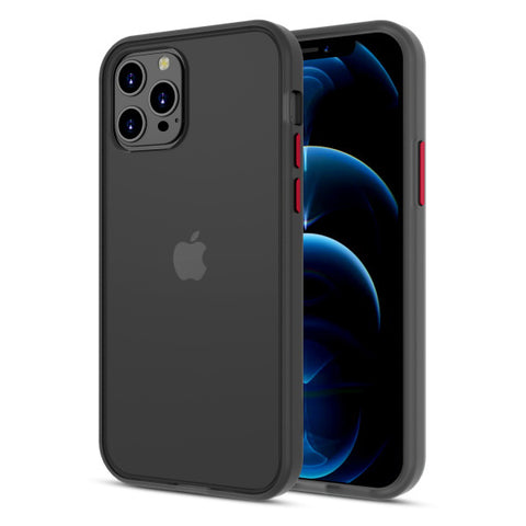 Stoßfest iPhone 12 Pro durchscheinend matte Hülle