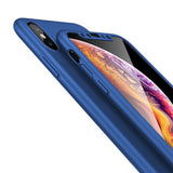 Apple iPhone XS 360 Blaue Hülle