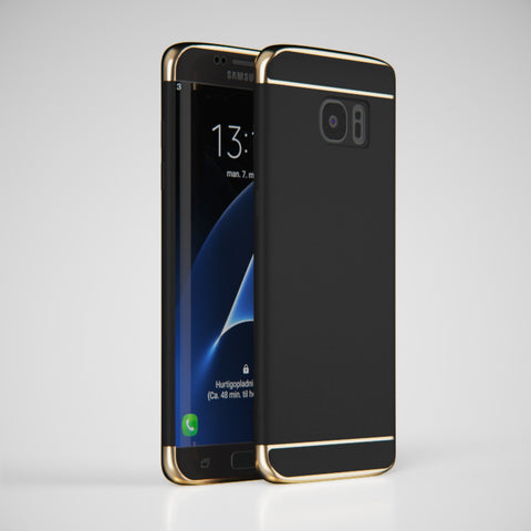 3in1 Samsung Galaxy S7 EDGE Schwarze Hülle