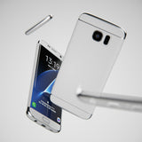 3in1 Samsung Galaxy S7 EDGE Silber Hülle
