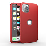 Apple iPhone 12 Pro Max 360 Grad Schutz Schwarze Hülle