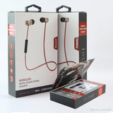 Black ChargeSound Wireless Bluetooth 4.1 Earphones with Microphone