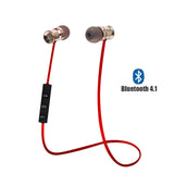 Black ChargeSound Wireless Bluetooth 4.1 Earphones with Microphone