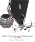 Durchsichtige Hülle mit Luftkissen für das iPhone X