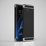 Galaxy S8 Schwarz Hülle mit silbernen Bügeln